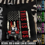 Personalized This Is U.S A Little Bit of Crazy A Little Bit of Loud A Whole Lot of Love Jeep Girl with Dogs T-shirt Printed 23MAY-BQT29