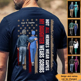 Personalized Not All Heroes Wear Capes My Daughter Wears Scrubs Gift For Nurses T-shirt Printed HTHPN0206