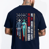 Personalized Not All Heroes Wear Capes My Daughter Wears Scrubs Gift For Nurses T-shirt Printed HTHPN0206