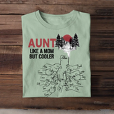 Personalized Aunt Like A Mom But Cooler Hands with Kid Names T-shirt Printed 23JUN-TB05