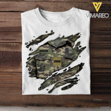 Personalized French Veteran/Soldier Tshirt Printed 23JUN-DT07