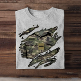 Personalized French Veteran/Soldier Tshirt Printed 23JUN-DT07