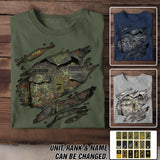 Personalized German Veteran/Soldier Tshirt Printed 23JUN-DT07