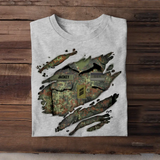 Personalized German Veteran/Soldier Tshirt Printed 23JUN-DT07