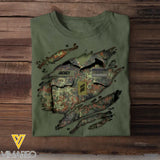 Personalized German Veteran/Soldier Tshirt Printed 23JUN-DT07