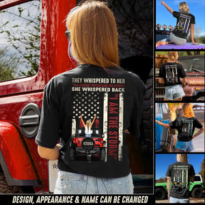 Personalized They Whispered To Her You Cannot Withstand The Storm She Whispered Back Jeep Girl T-shirt Printed 23JUN-DT06
