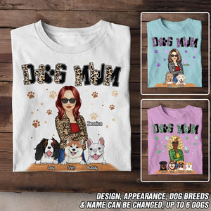 Personalized Dog Mom Dog Lovers Gift T-shirt Printed 23JUN-DT09