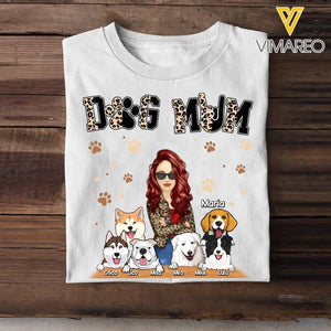 Personalized Dog Mom Dog Lovers Gift T-shirt Printed 23JUN-DT09