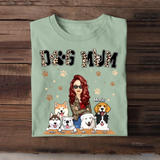 Personalized Dog Mom Dog Lovers Gift T-shirt Printed 23JUN-DT09