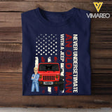 Personalized Never Undersetimate An Old Man with A Jeep T-shirt Printed 23JUN-BQT13