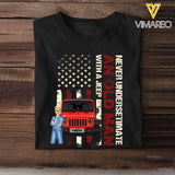 Personalized Never Undersetimate An Old Man with A Jeep T-shirt Printed 23JUN-BQT13