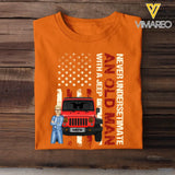 Personalized Never Undersetimate An Old Man with A Jeep T-shirt Printed 23JUN-BQT13