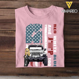 Personalized Red White Blue And Jeep Too T-shirt Printed QTHN1406