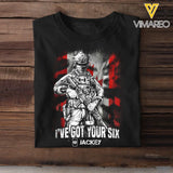 Personalized Canadian Veteran Soldier I've Got Your Six Tshirt Printed QTHQ1506