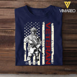 Personalized US Veteran Flag Tshirt Printed QTTB1506