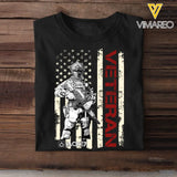 Personalized US Veteran Flag Tshirt Printed QTTB1506