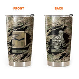 Personalized British Soldier Veteran Tumbler Printed QTDT2006