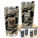 Personalized British Soldier Veteran Tumbler Printed QTDT2006