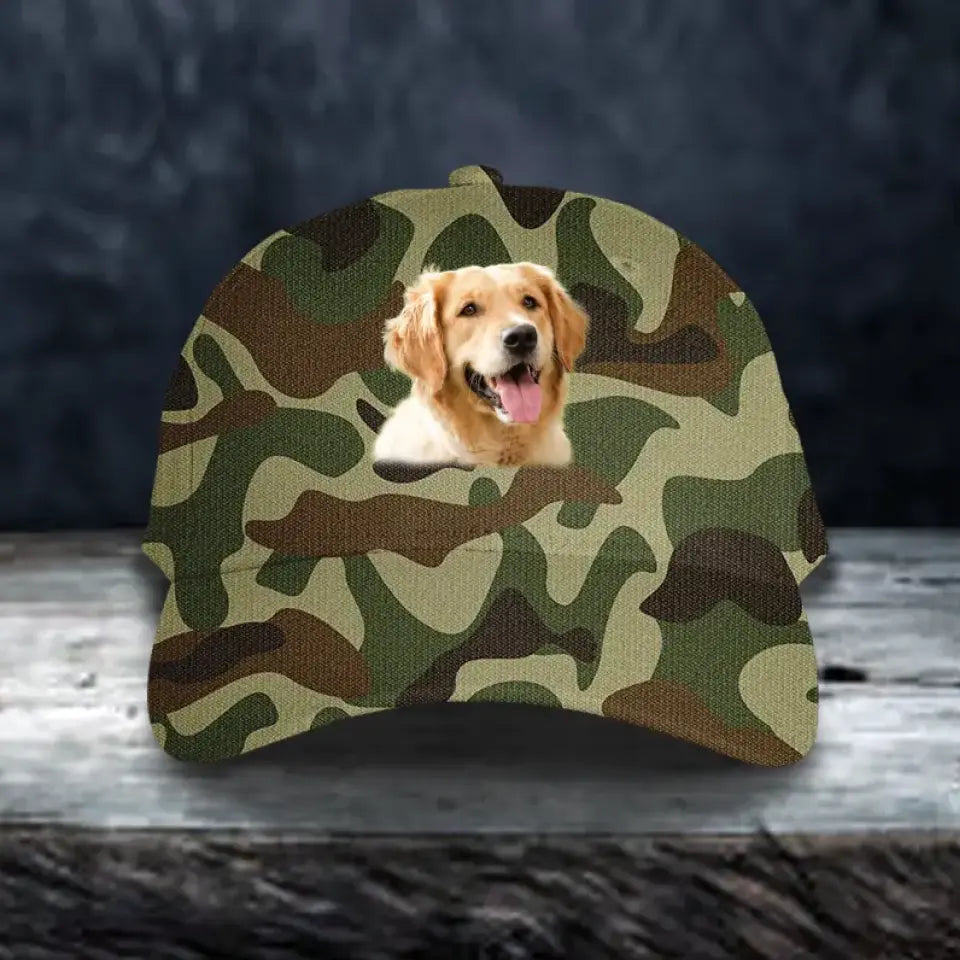 Personalized Upload Your Dog Photo Dog Lovers Gift Cap T-shirt PNTB2604