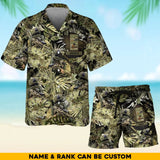 Personalized Australian Soldier/Veteran Rank with Name Beach Hawaii Shirt & Short Pants Printed 23JUN-HQ20