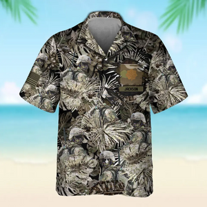 Personalized US Soldier/Veteran Rank with Name Beach Hawaii Shirt & Short Pants Printed 23JUN-HQ20