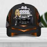 Personalized Jeep Girl & Dog Jeep Lovers Dog Lovers Cap Printed 23JUN-DT16