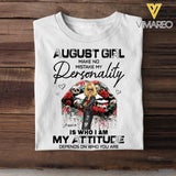 Personalized August Girl Make No Mistake Personality Glitter Sexy Lips Cool Girl Gift For August Girl