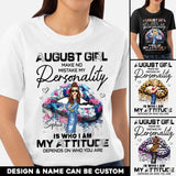 Personalized August Girl Make No Mistake Personality Glitter Sexy Lips Cool Girl Gift For August Girl