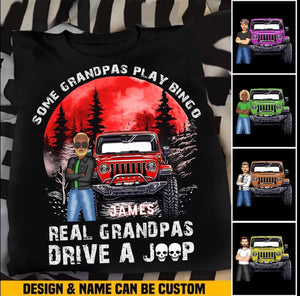 Personalized Some Grandpas Play Bingo Real Grandpas Drive A Jeep Printed Tshirt MTHKVH1906