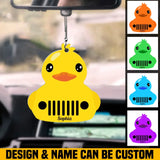 Personalized Jeep Duck Colorful Car Hanging Printed QTHN2206