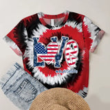 Personalzied Love Auntielife with Kid Names Tie Dye Color 3D TShirt Printed HTHDT1906