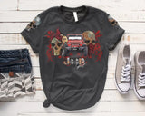 Personalzied Jeep Girl Skull 3D TShirt Printed QTTB2206