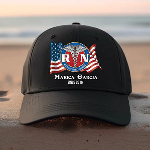 Personalized Nurse with Name Gift For Nurses Peaked Cap 23JUN-DT22