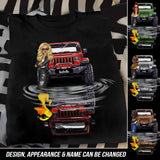 Personalized Jeep Girl Duck Jeep Reflection T-shirt Printed 23JUN-DT22