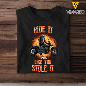 Personalized Upload Your Bike Photo T-shirt Printed MTHPN1906