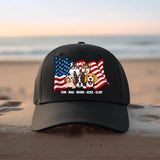 Personalized US Flag Dog Lovers Gift Cap Printed 23JUN-TB24