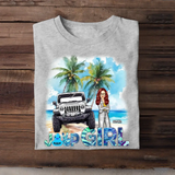 Personalized Jeep Girl On The Beach T-shirt Printed MTHN2606