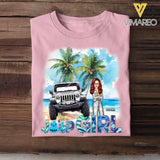 Personalized Jeep Girl On The Beach T-shirt Printed MTHN2606