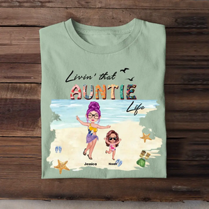 Personalized Livin That Mom Aunt Grandma Life Tshirt Printed QTKH2806