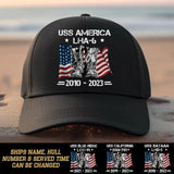 Personalized US Navy Ships Veterans Cap Printed QTPN2906