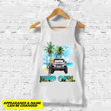 Personalized Jeep Girl On The Beach Tank Top Printed MTKVH2706
