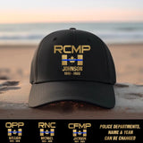 Personalized Canada Flag Police Department Cap Printed 23JUN-DT28