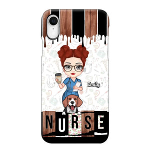 Personalized Nurse with Dogs Gift For Nurse For Dog Lovers Phonecase Printed PNDT1606