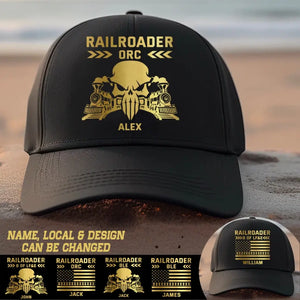 Personalized US Railroader Cap Printed QTPN3006