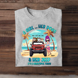 Personalized A Girl Her Dogs & Her Jeep It's A Beautiful Thing T-shirt Printed MTTB2806