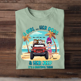 Personalized A Girl Her Dogs & Her Jeep It's A Beautiful Thing T-shirt Printed MTTB2806