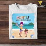 Personalized Auntie Like A Mom Only Cooler Tshirt Printed QTHN0307