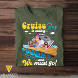 Personalized Cruise Ship Is Calling And We Must Go Kid & Mom T-shirt Printed MTHQ2906