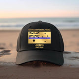 Personalized Australian Flag Police Department Cap Printed 23JUN-HQ30