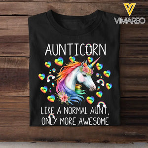 Personalized Aunticorn Like A Normal Aunt Only More Awesome T-shirt Printed 23JUL-KVH03